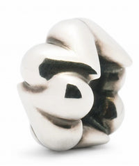 Trollbeads Women's Organic Hearts Bead Charm in silver - women's accessory