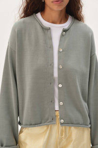 Donni. - Cotton Knit Roll Cardigan