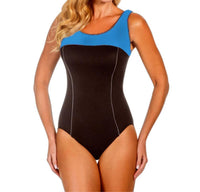 Miraclesuit Touche Underwire One Piece Swimsuit in copen colorblock - women's swimwear