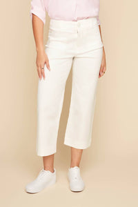 Renuar - Tencel Wide Leg Ankle Pant