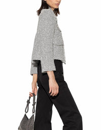 Luisa Cerano - Tweed Bouclé Cropped Jacket