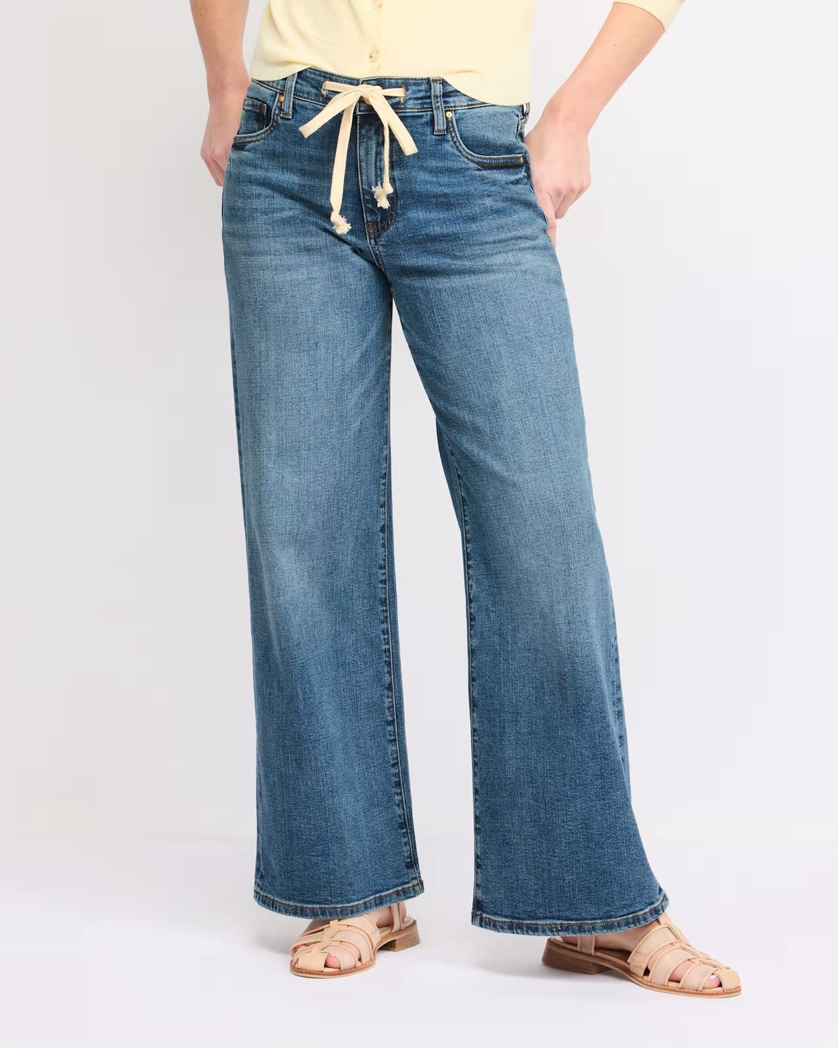 Kut From The Kloth - Maya High Rise Wide Leg Drawcord Jeans