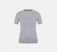 Theo The Label - Women's Jewel Neck Sweater Tee