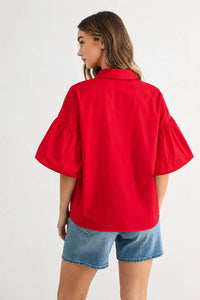 Joh - Julette Stretch Cotton Poplin Top