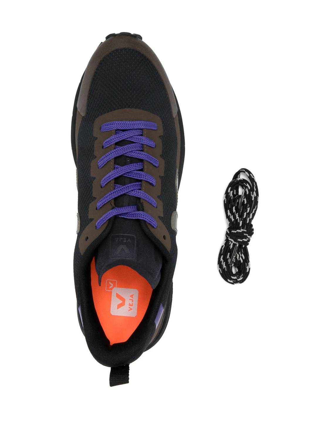 VEJA Men's Vibram Sneakers in black purple - men's sneaker - view 4