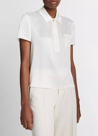 Vince - Women's Short Sleeve Button Polo Shirt