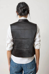 Lilla P - Women's Satin Quilted Vest