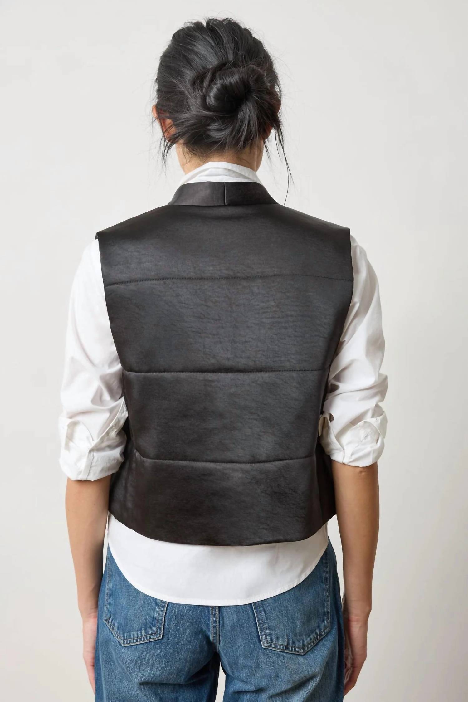 Lilla P - Women's Satin Quilted Vest