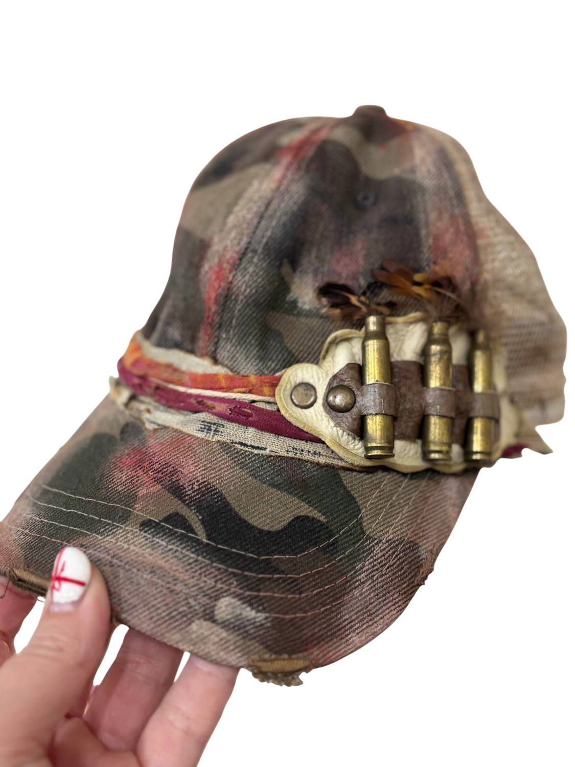 Jaded Gypsy Women's Trucker Hat in bullets - women's hat