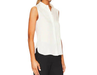 Theory - Tanelis Sleeveless Silk Georgette Top