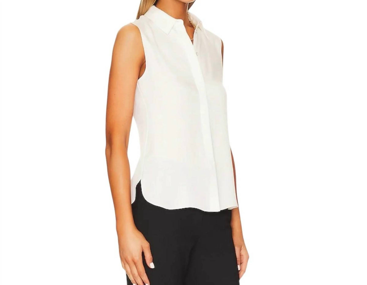 Theory - Tanelis Sleeveless Silk Georgette Top