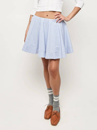 Ganni - Cotton Mini Circle Skirt