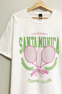 Sweet Claire - Santa Monica Tennis Club Oversized Tee