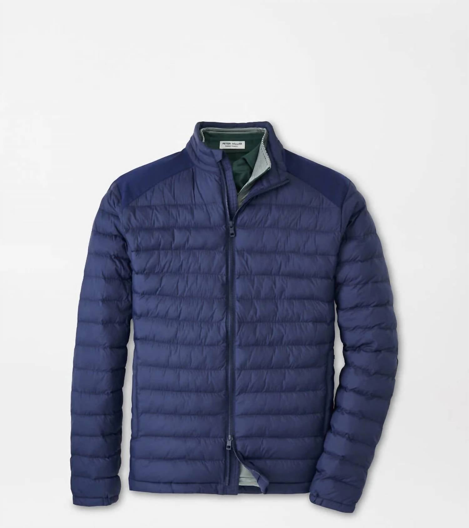 PETER MILLAR Apex Quilted Puffer Jacket in navy - women's jacket - view 5
