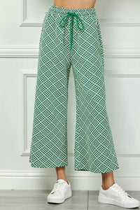 See And Be Seen - Cropped Wide Texture Pants