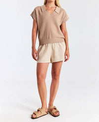 Brodie Cashmere - RIPPLED V NECK VEST