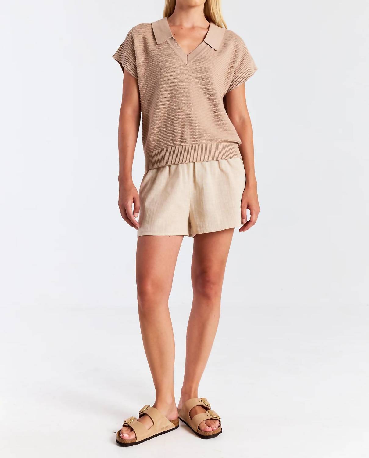 Brodie Cashmere - RIPPLED V NECK VEST