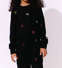 Lola + The Boys Kid's Crystal Doodle Set in black - item - detail view