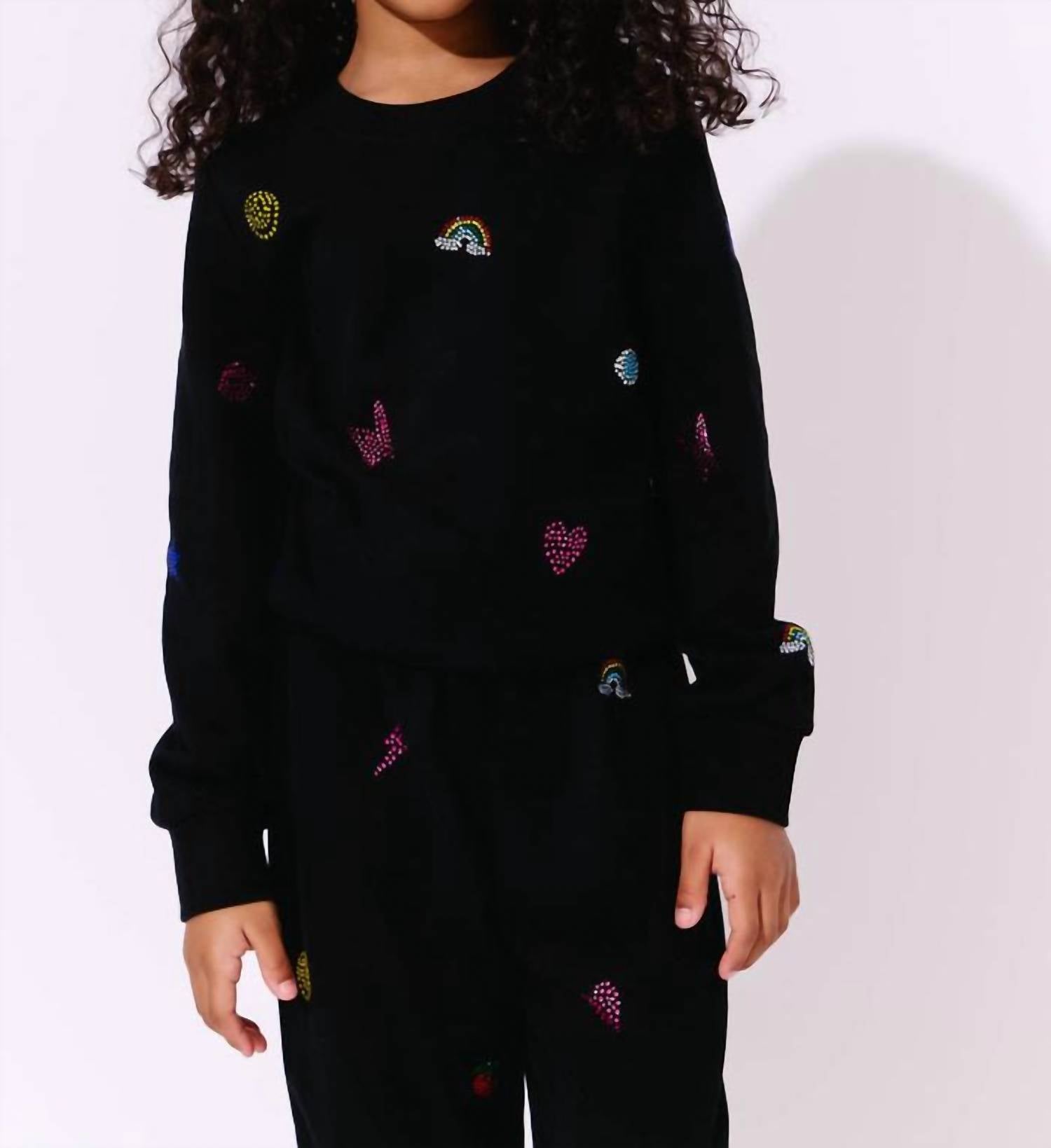 Lola + The Boys Kid's Crystal Doodle Set in black - item - detail view