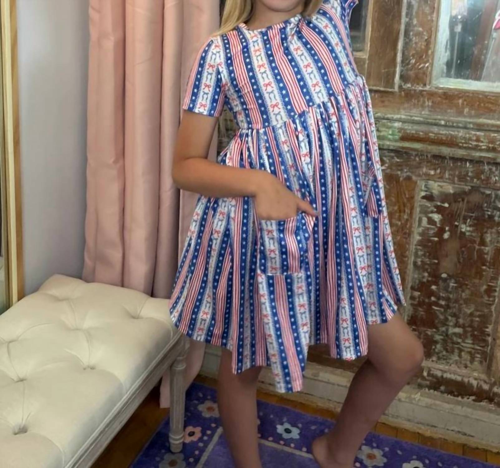 Mila & Rose - Girl All American Pocket Twirl Dress