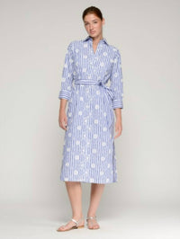 Vilagallo - Shirt dress with flower embroidery