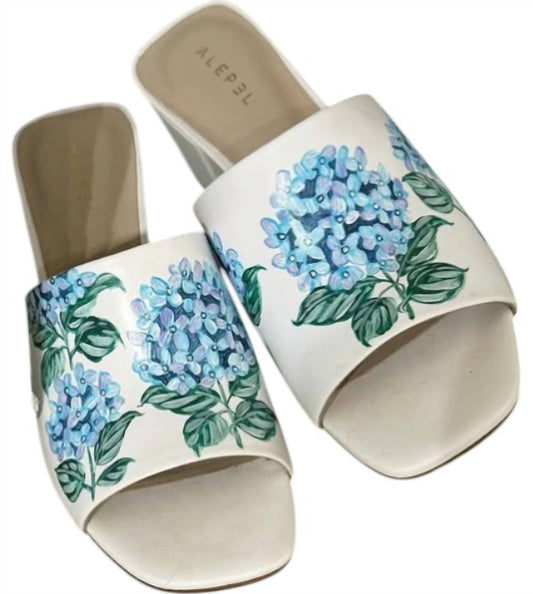 Alepel - Women's Hand-Painted Hydrangea Heels