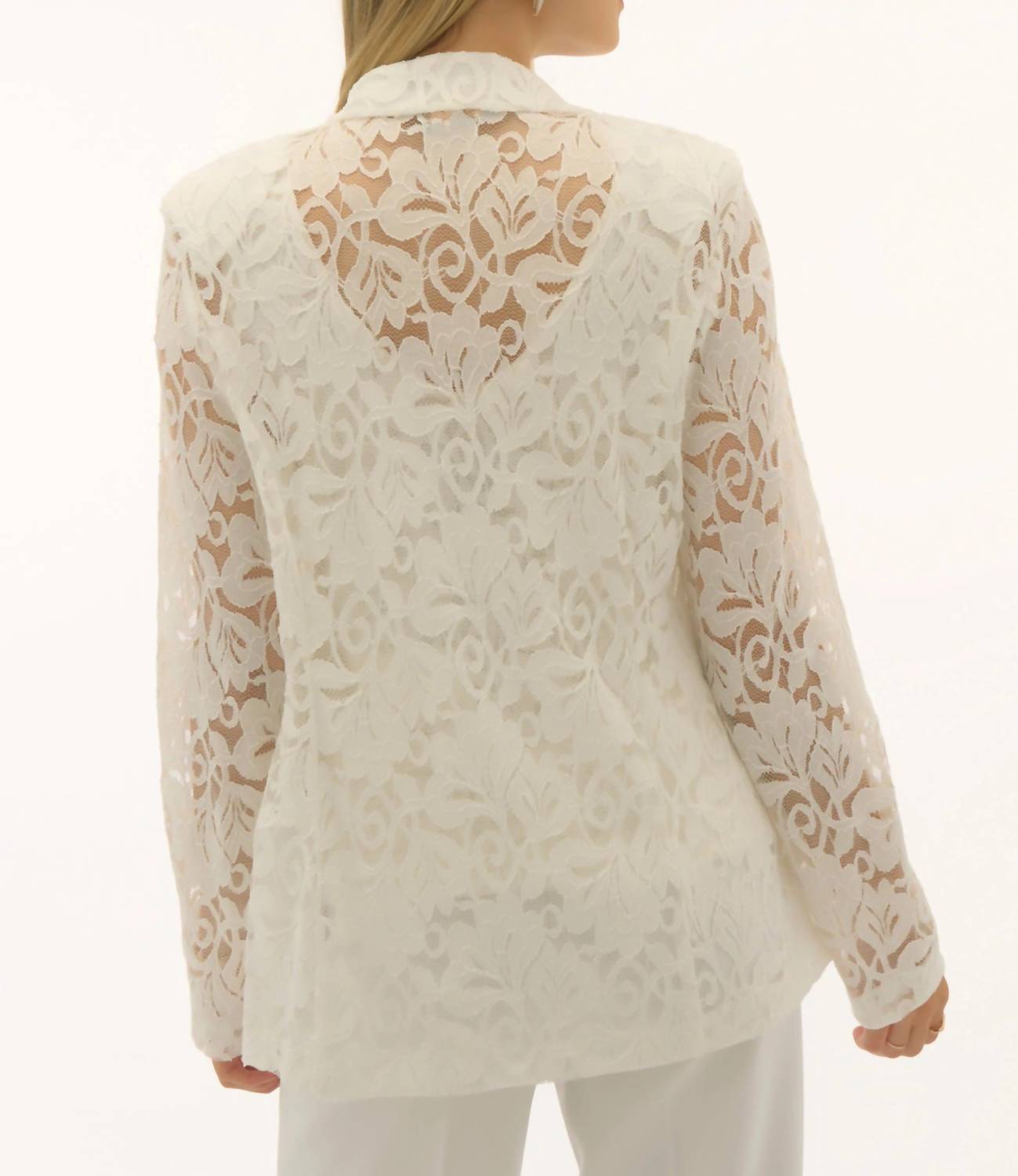 Joseph Ribkoff - Stretch Lace Fitted Blazer