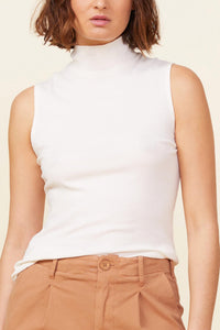 Monrow - Needle Rib Mock Neck Tank