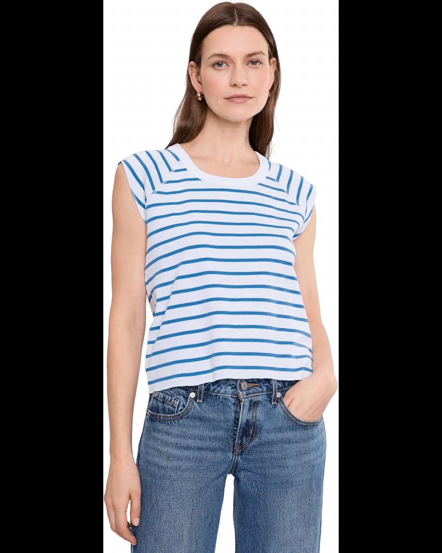 Lilla P - Rib Short Sleeve Scoop Tee