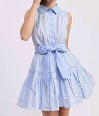 En Saison Christabel Mini Dress in blue - women's dress