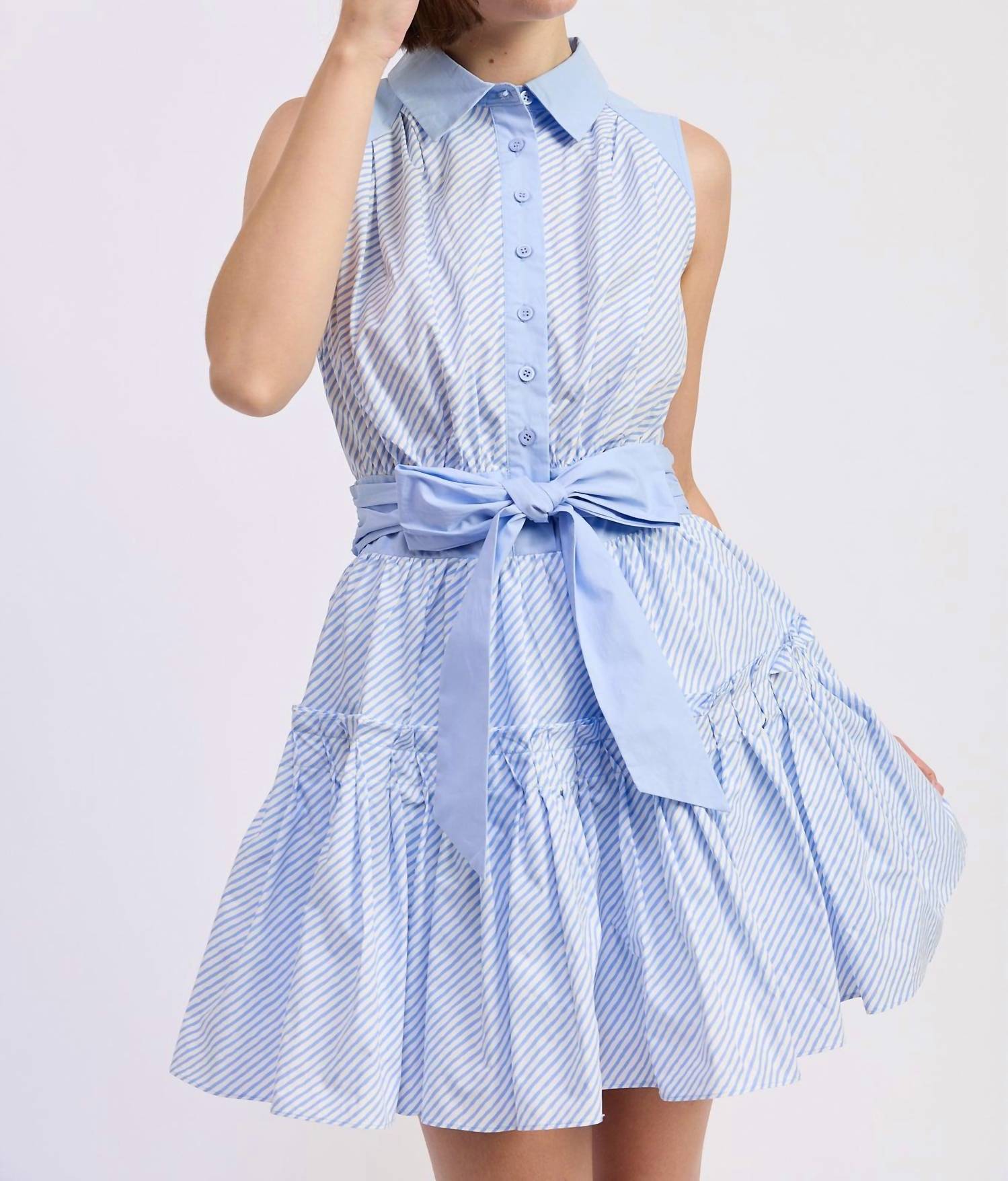 En Saison Christabel Mini Dress in blue - women's dress