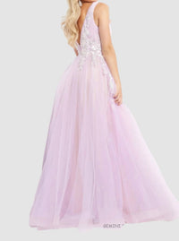 Jovani - Deep V Gown