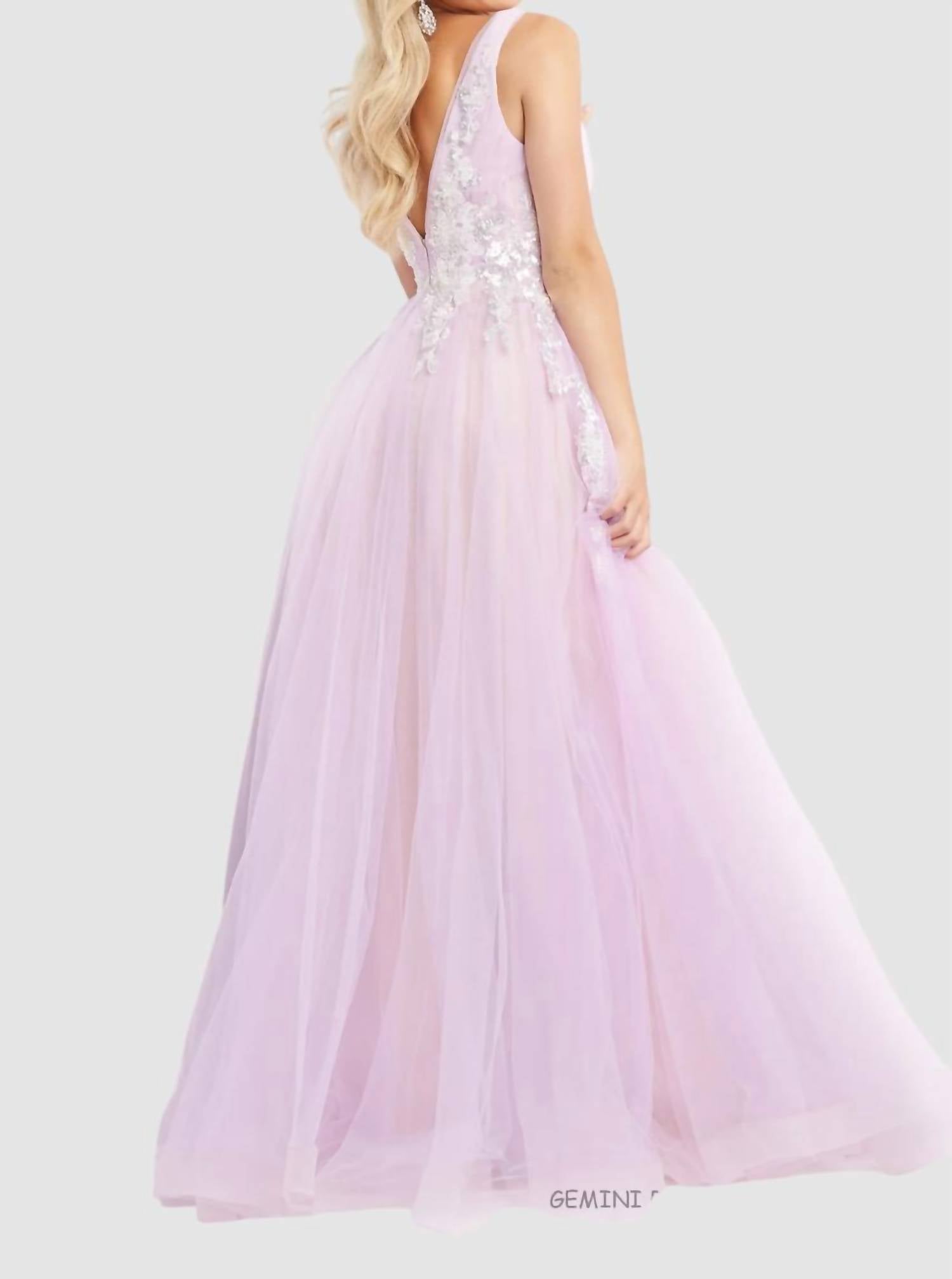 Jovani - Deep V Gown