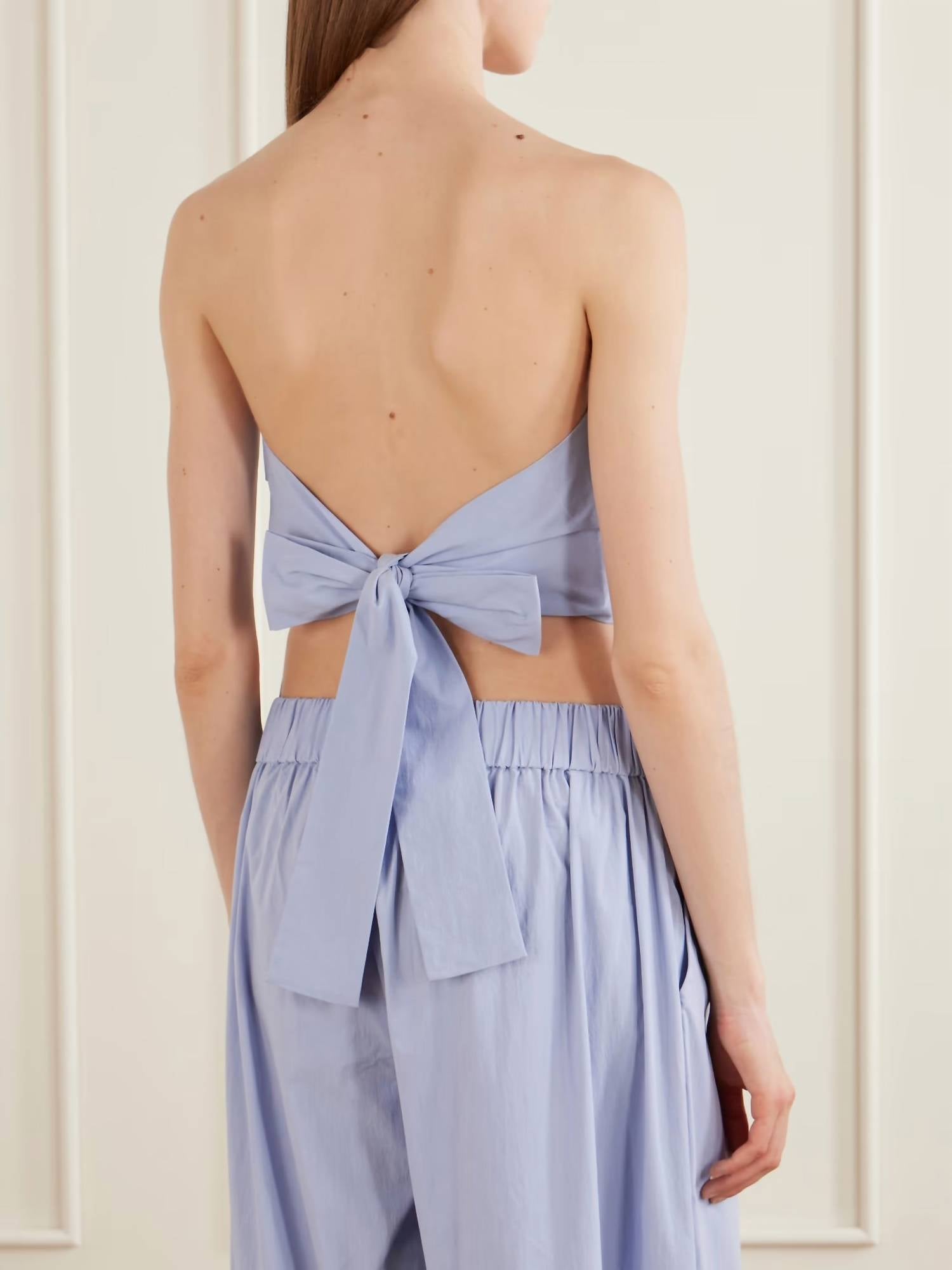 St. Agni - Strapless tie back top