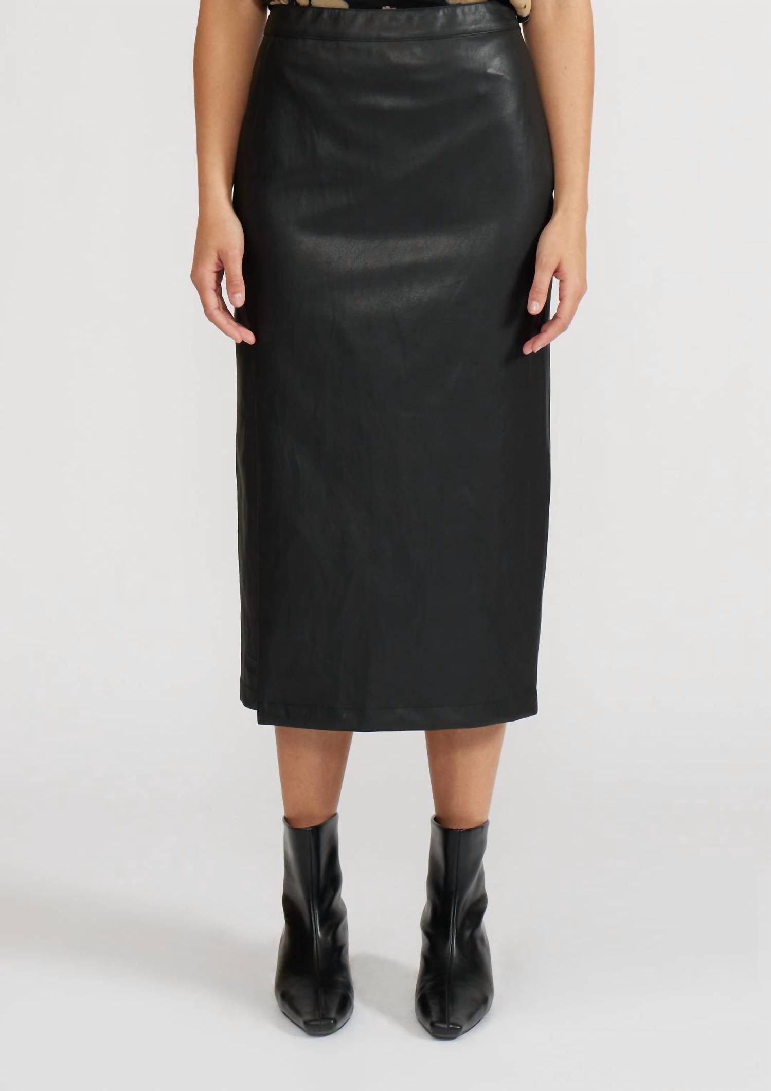 Lucy Paris - Cade Faux Leather Skirt