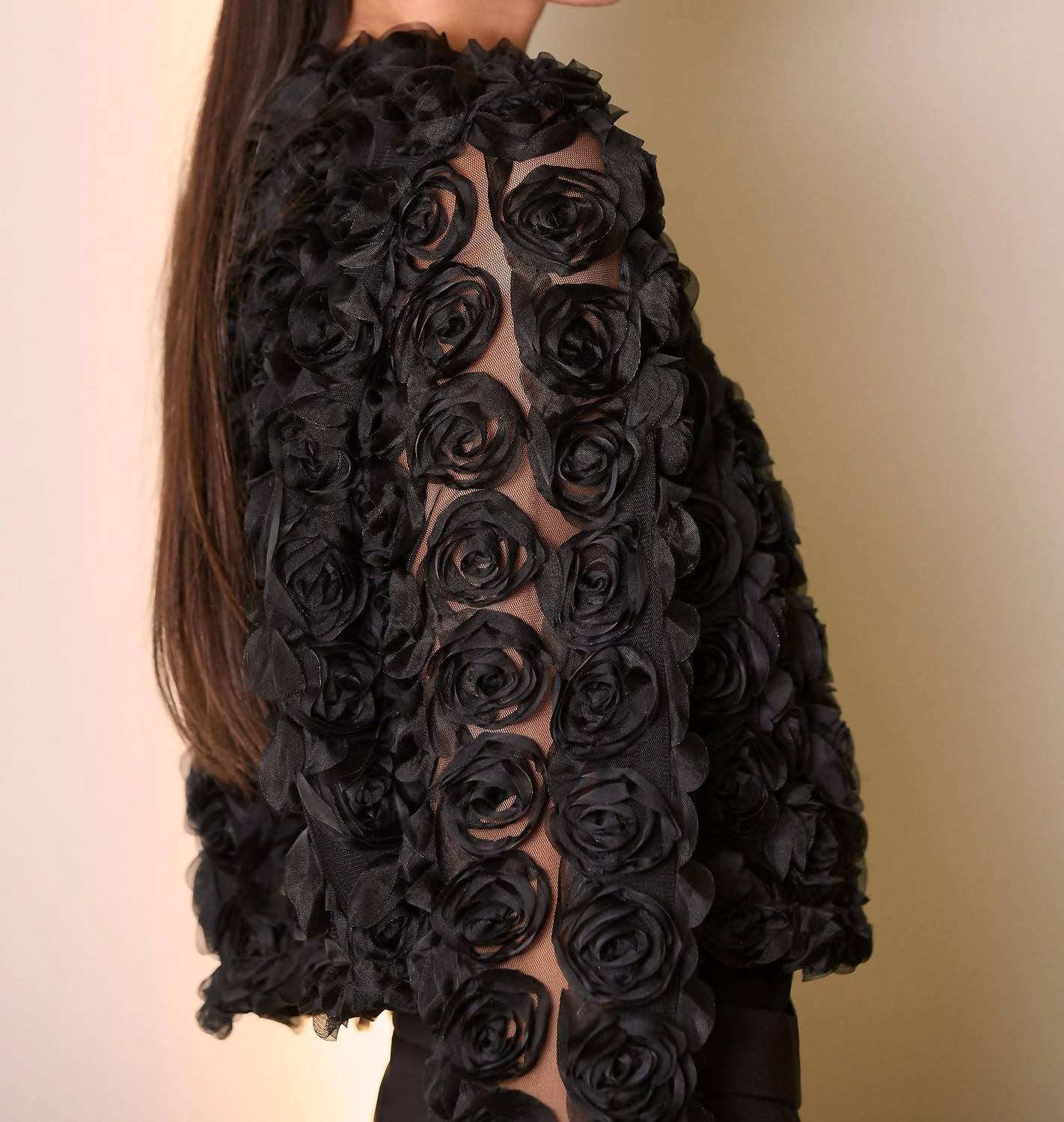 Joseph Ribkoff - Rosette Long Sleeve Bolero Jacket