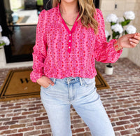 Mary Square - Gianna V-neck Top