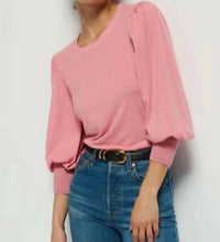 Nation LTD Loren Peasant Tee in mauve glow - women's blouse