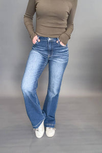 J21 Eleven - Rena Dark Wash High Rise Bootcut Jeans