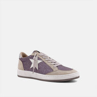 SHU SHOP Women's Paz Sneakers in lilac glitter - women's sneaker