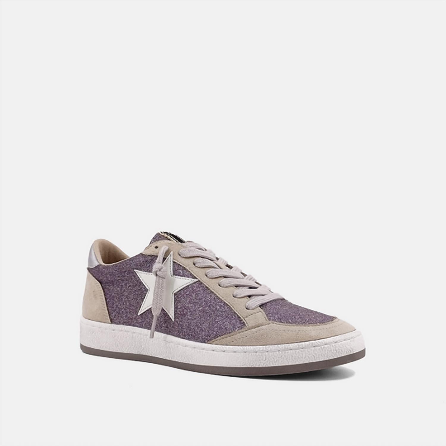 SHU SHOP Women's Paz Sneakers in lilac glitter - women's sneaker