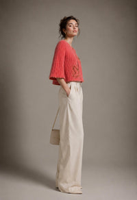 Coup-De-Pied - Embroidered Knit Cardigan