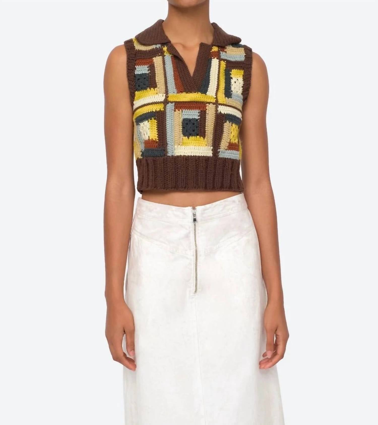 Sea - Agnes Crochet Vest