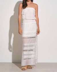 Elan - Strapless Crochet Maxi Dress