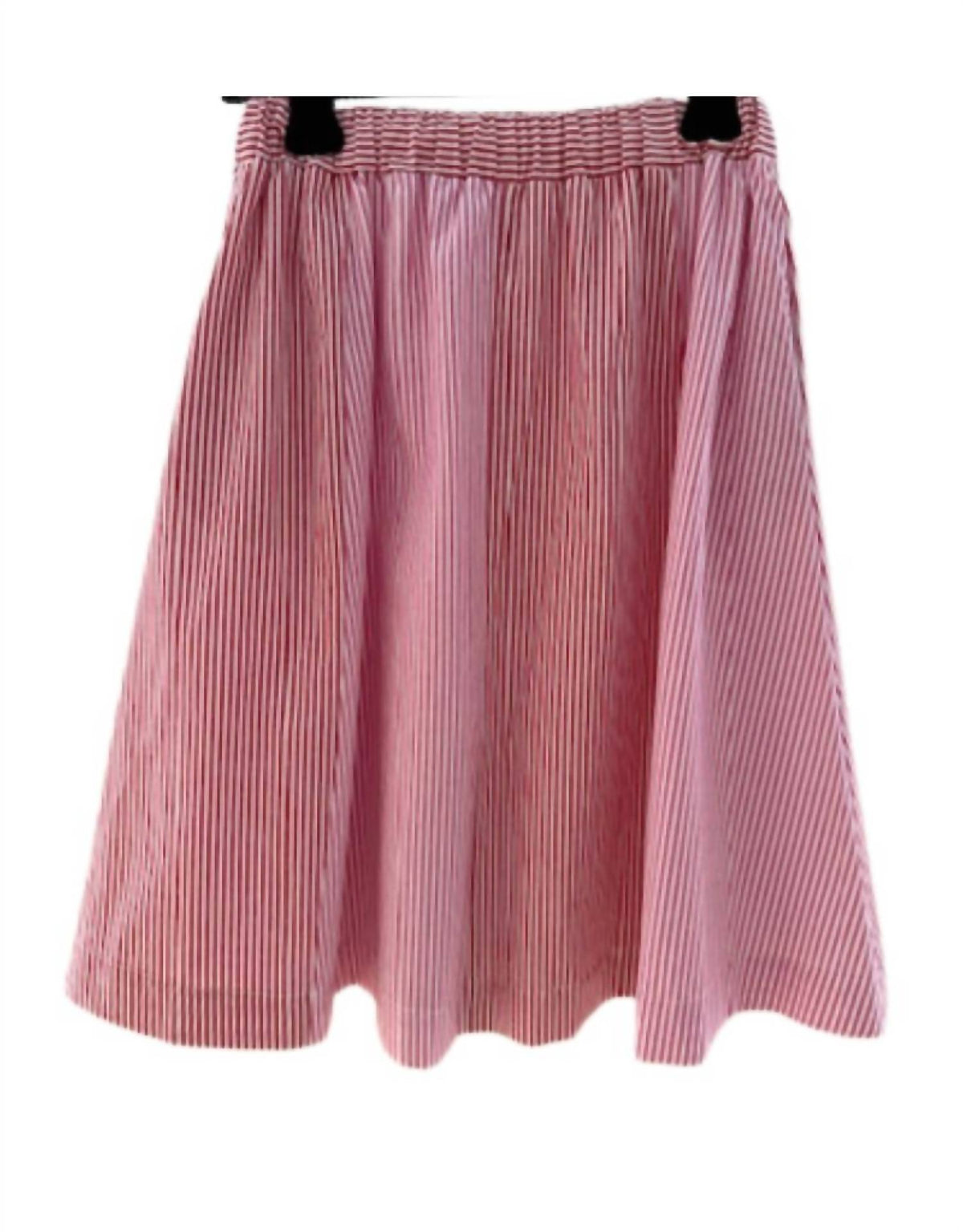 Rose Carmine - Women's Rayures Skirt
