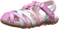 Stride Rite Little Kids' Lily Sandal in pink white - kids' sandal - alternate view