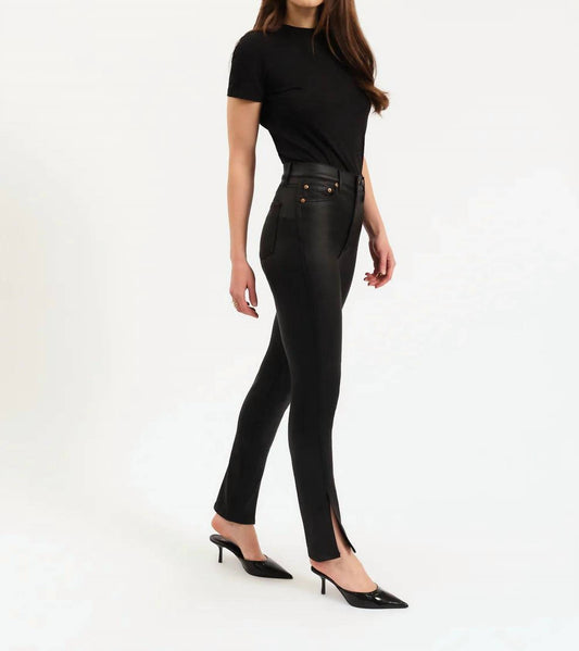 Daze - Downtown High Rise Split Slim Jeans