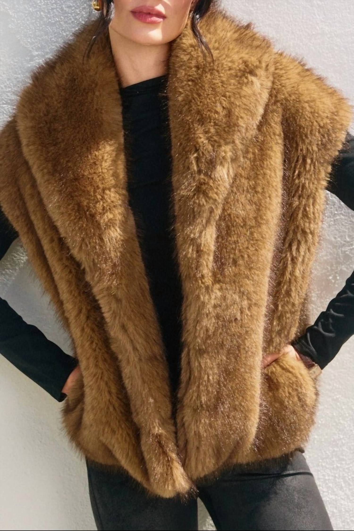 Dress Forum - Snow Angel Collared Furry Vest