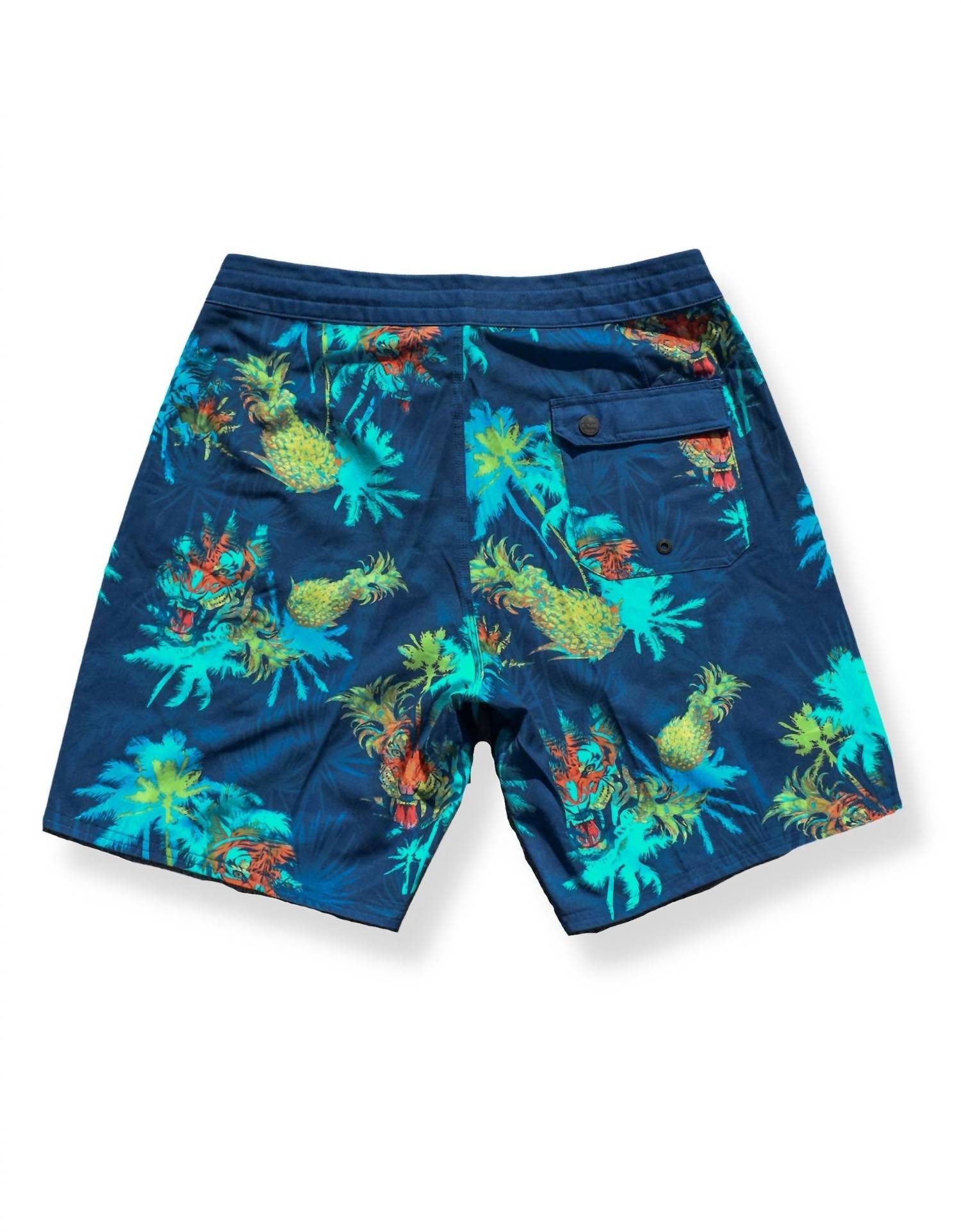BAJA LLAMA Men's Shipwrecks 18" Hybrid Boardshorts in 121 do 1 - men's swimwear - detail view