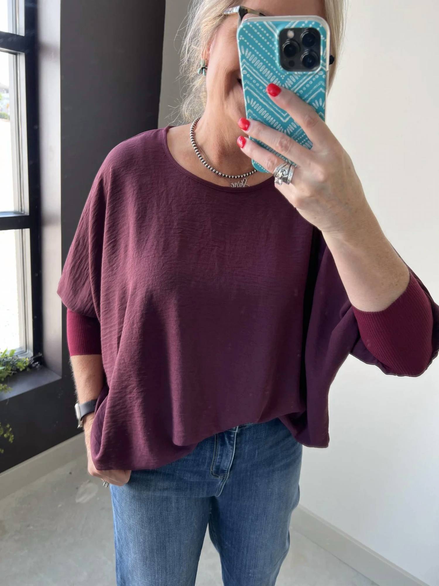 Ivy Jane - Dolman Sleeve Pop Over Top
